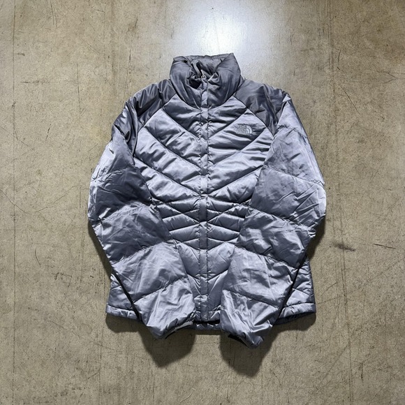 The North Face Jackets & Blazers - The North Face Down Puffer Jacket Womens Medium Gray Quilted Lightweight Nylon